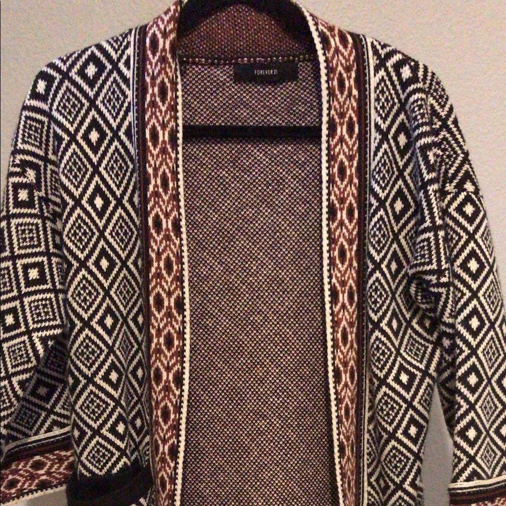 Vintage Aztec print forever 21 cardigan